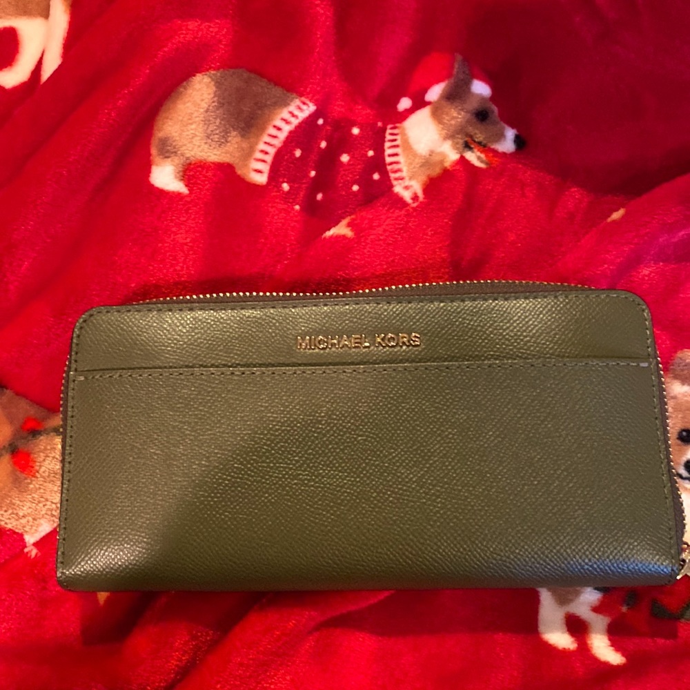 Michael Kors Army Green wallet  Brand New